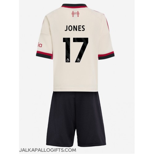 Liverpool Curtis Jones #17 Vieras Peliasu Lasten 2025-26 Lyhythihainen (+ Lyhyet housut)